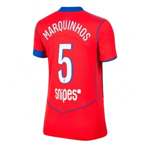 Paris Saint-Germain Marquinhos #5 Tercera Equipación Mujer 2025-26 Manga Corta